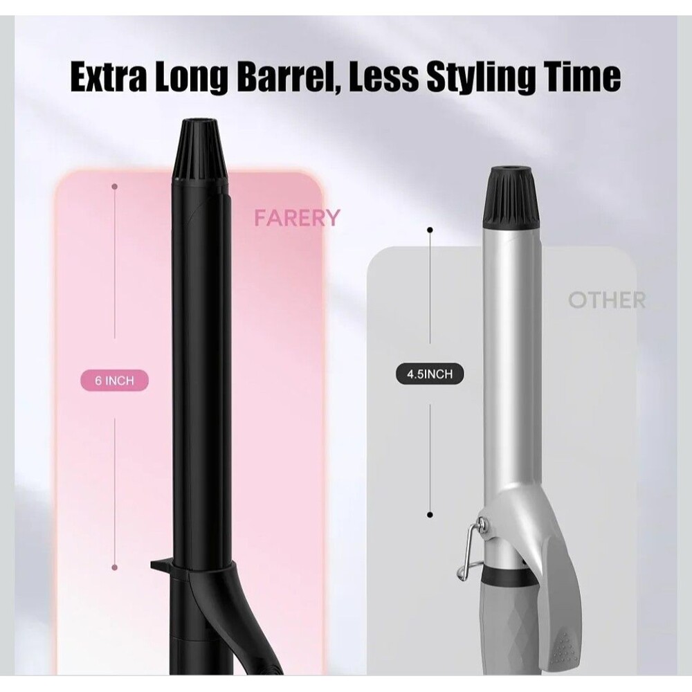 FARERY 1 1/4" Long Barrel Curling Iron